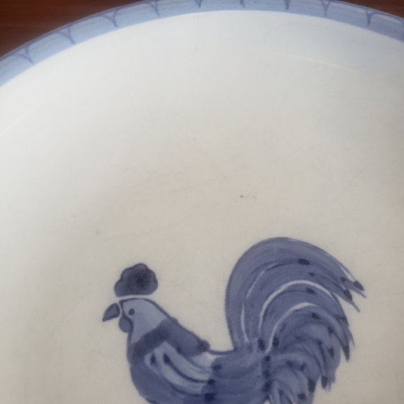 Folkcraft stoneware Morning Farm set of two salad small side dishes - Picture 12 of 14